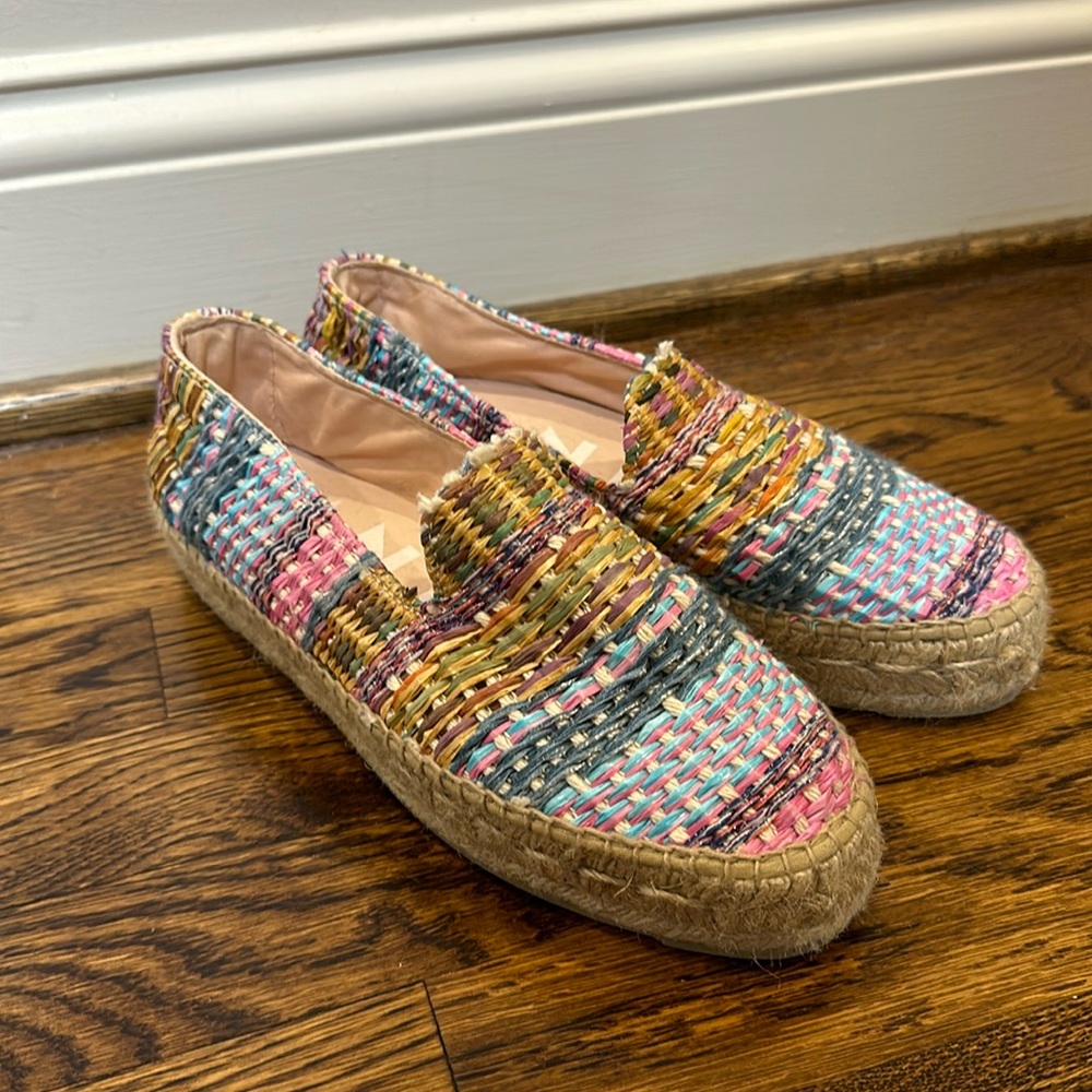 Manebi Raffia Multicolor Platform Espadrilles Siz… - image 3